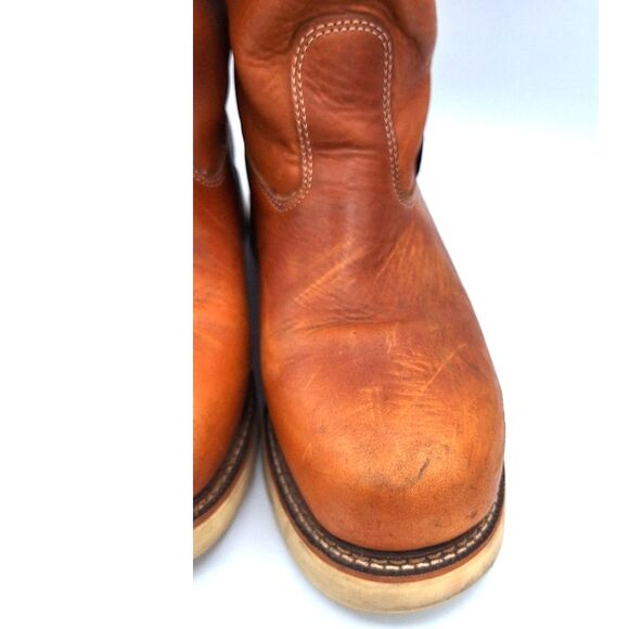 Mens Thorogood Work Boots Pre-Owned Steel Toe Size 12 EE - Picture 7 of 13